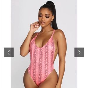 Windsor Hot pink Snakeskin One-Piece
